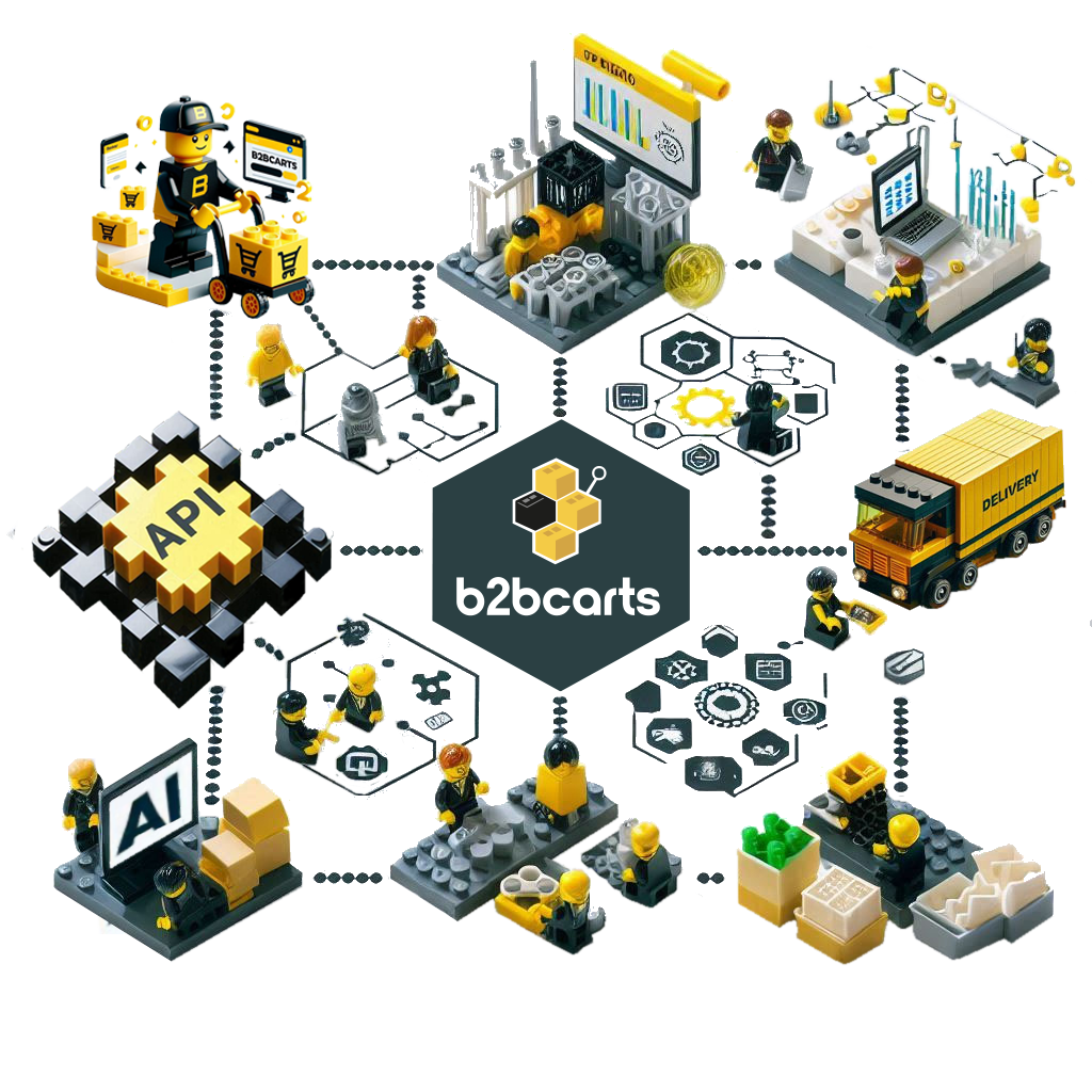 Ecosistema b2bcarts: tienda, ERP, logística, IA, API y datos